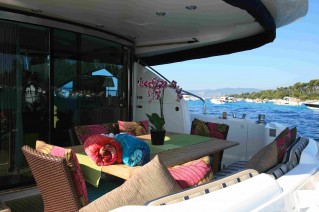 Motor yacht WAVE -  Aft Deck